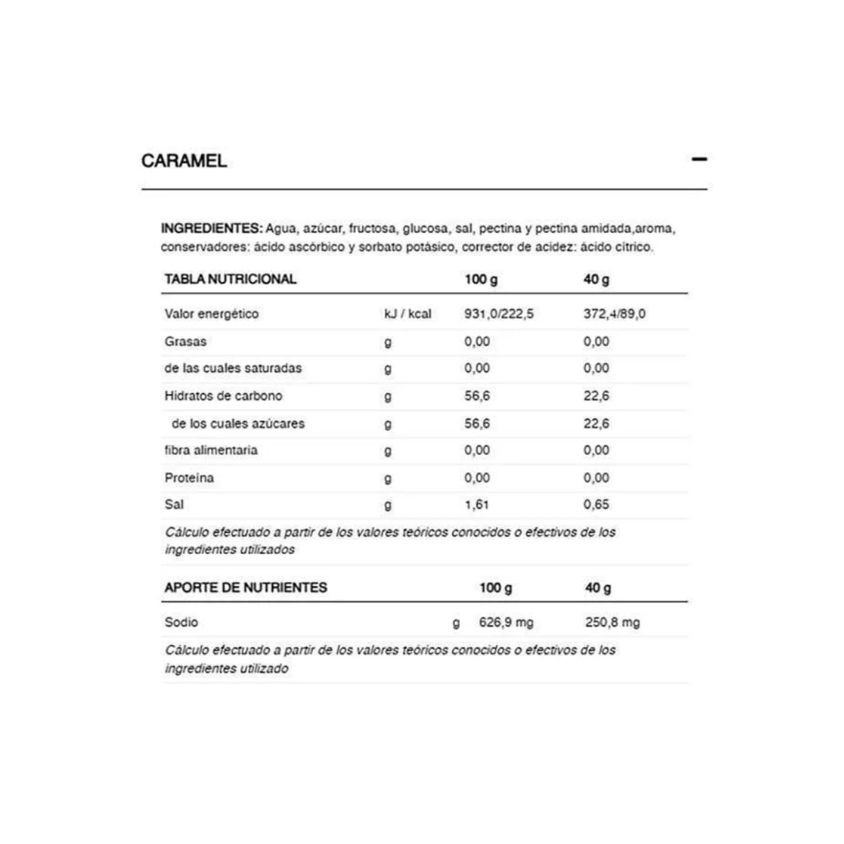 HydraJelly 226ERS – Caramelo 40 g - Süpp