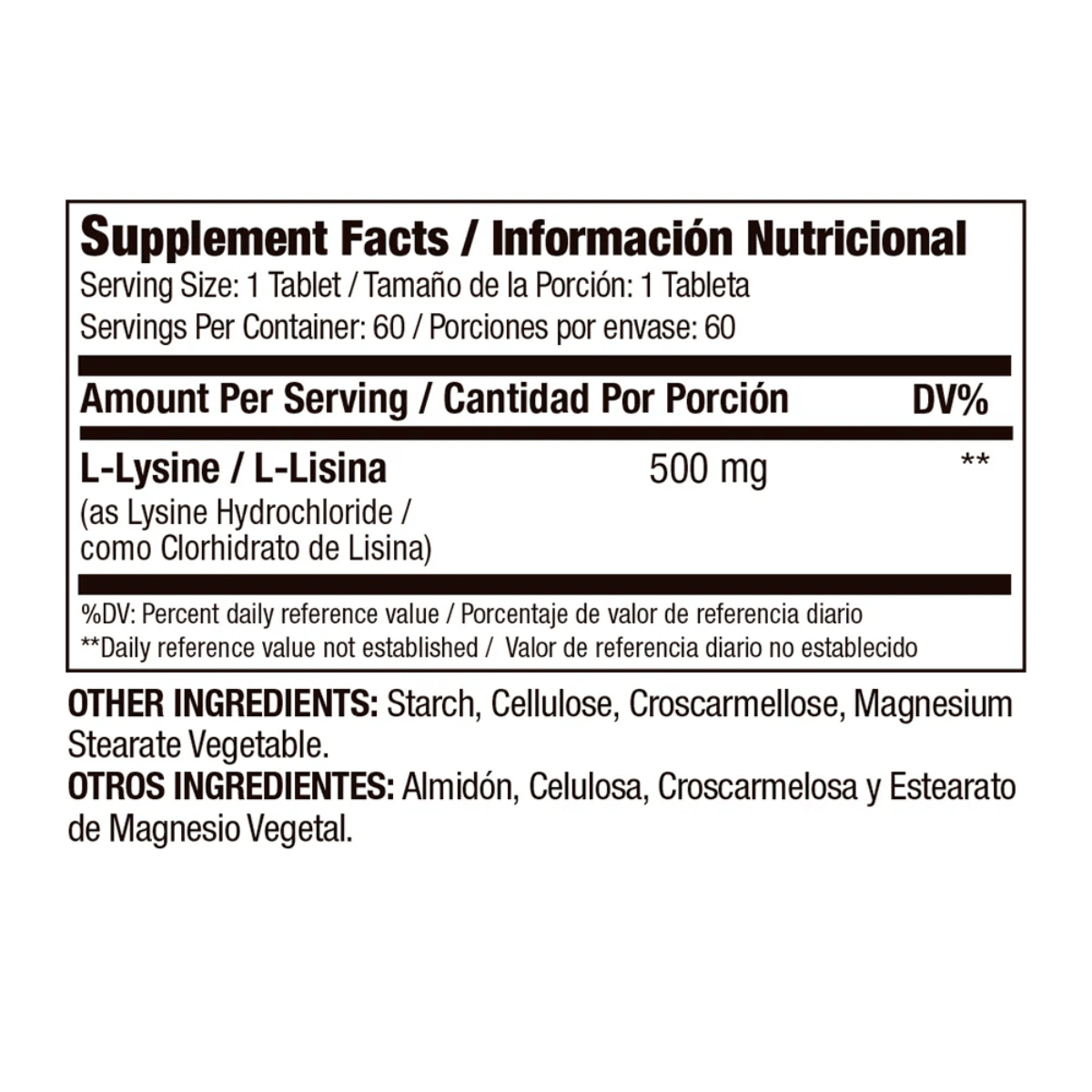 L - Lisina 500 mg - Süpp