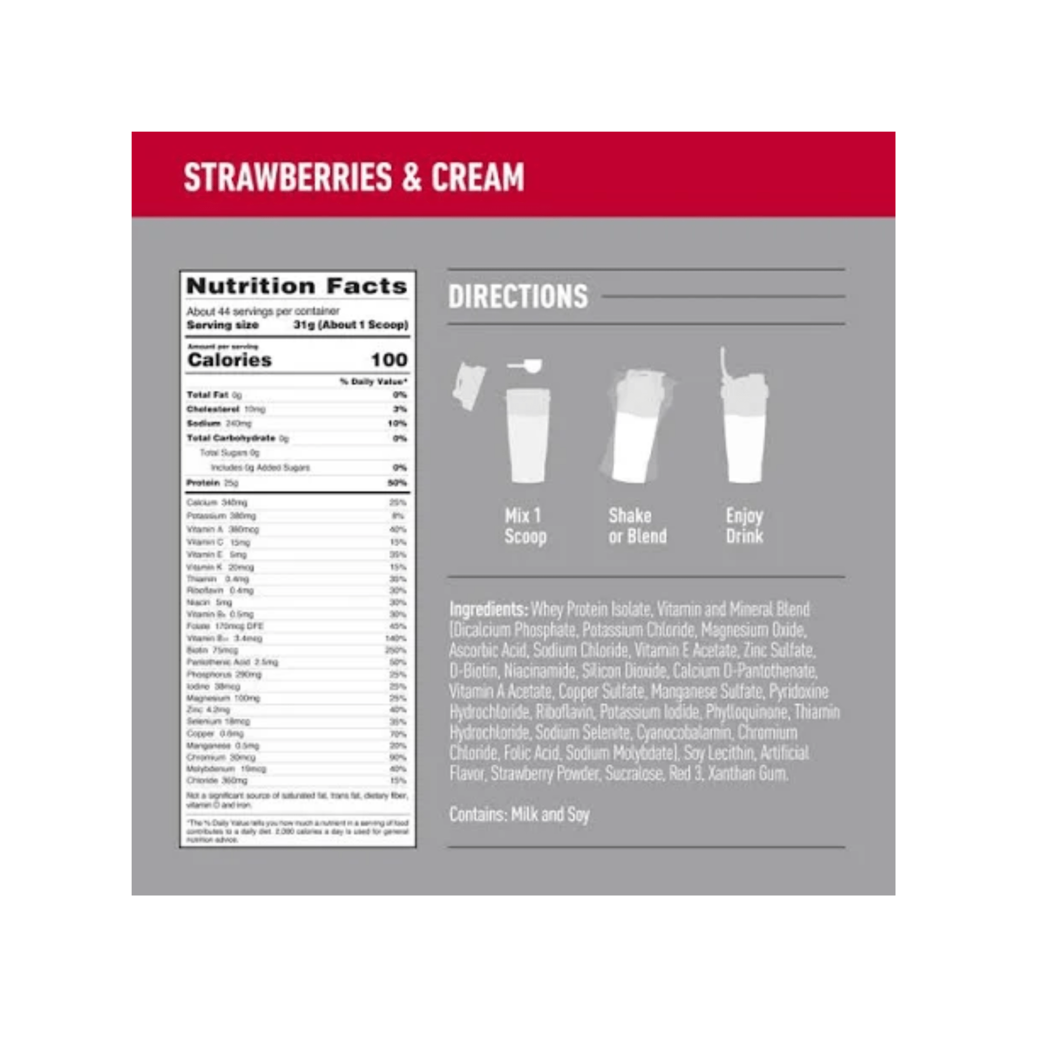 Proteína Isopure Zero Low Carb 3lb - Fresa - Süpp