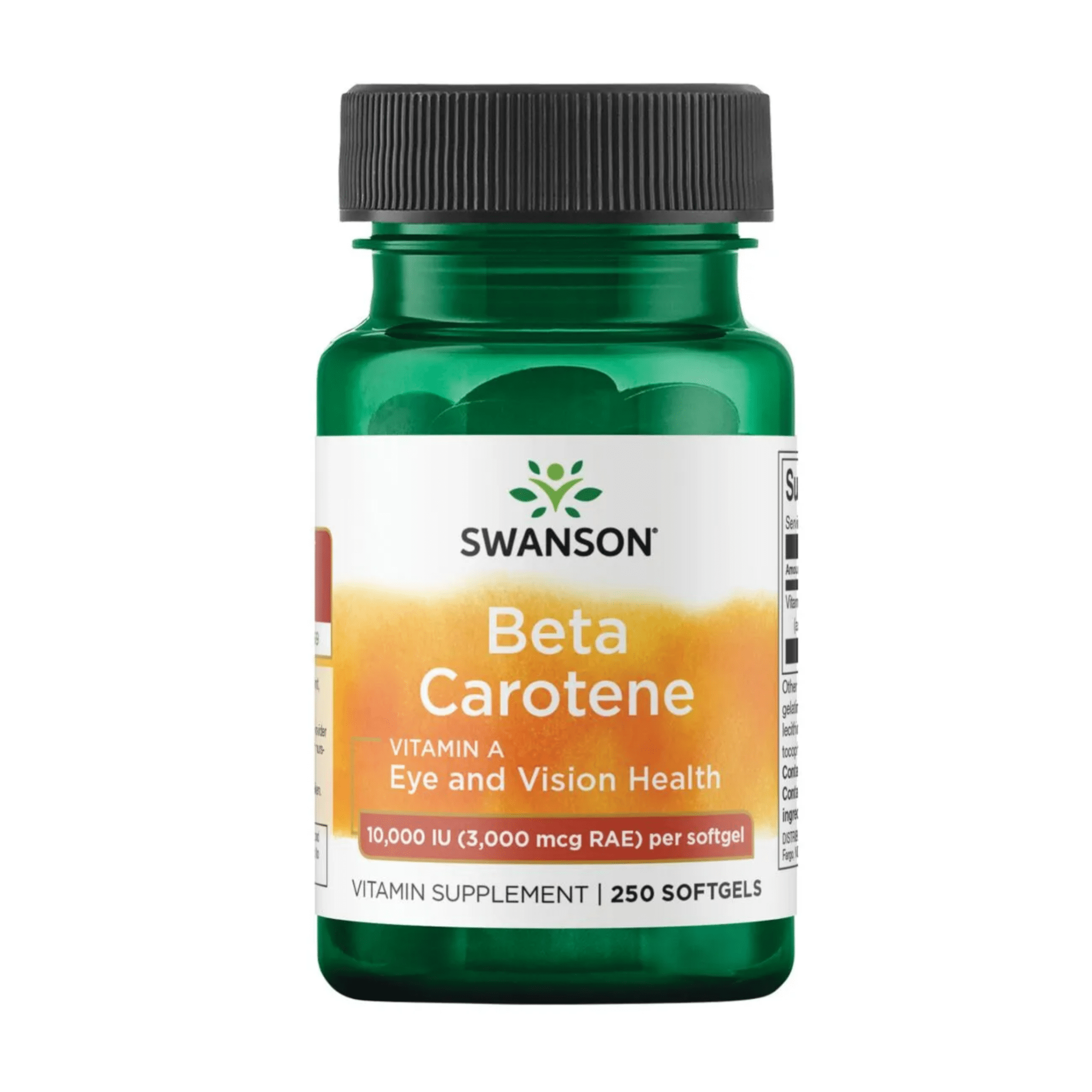 Swanson Beta - caroteno 10.000 UI (3.000 mcg EAR) – 100 cápsulas blandas - Süpp