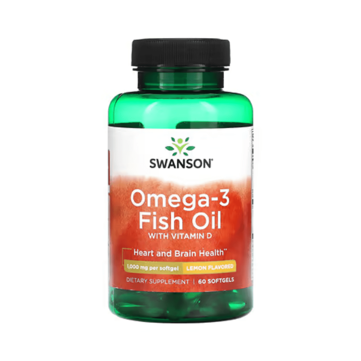 Swanson Omega - 3 Fish Oil con Vitamina D – 60 cápsulas - Süpp